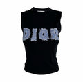 DENIM LETTER TOP