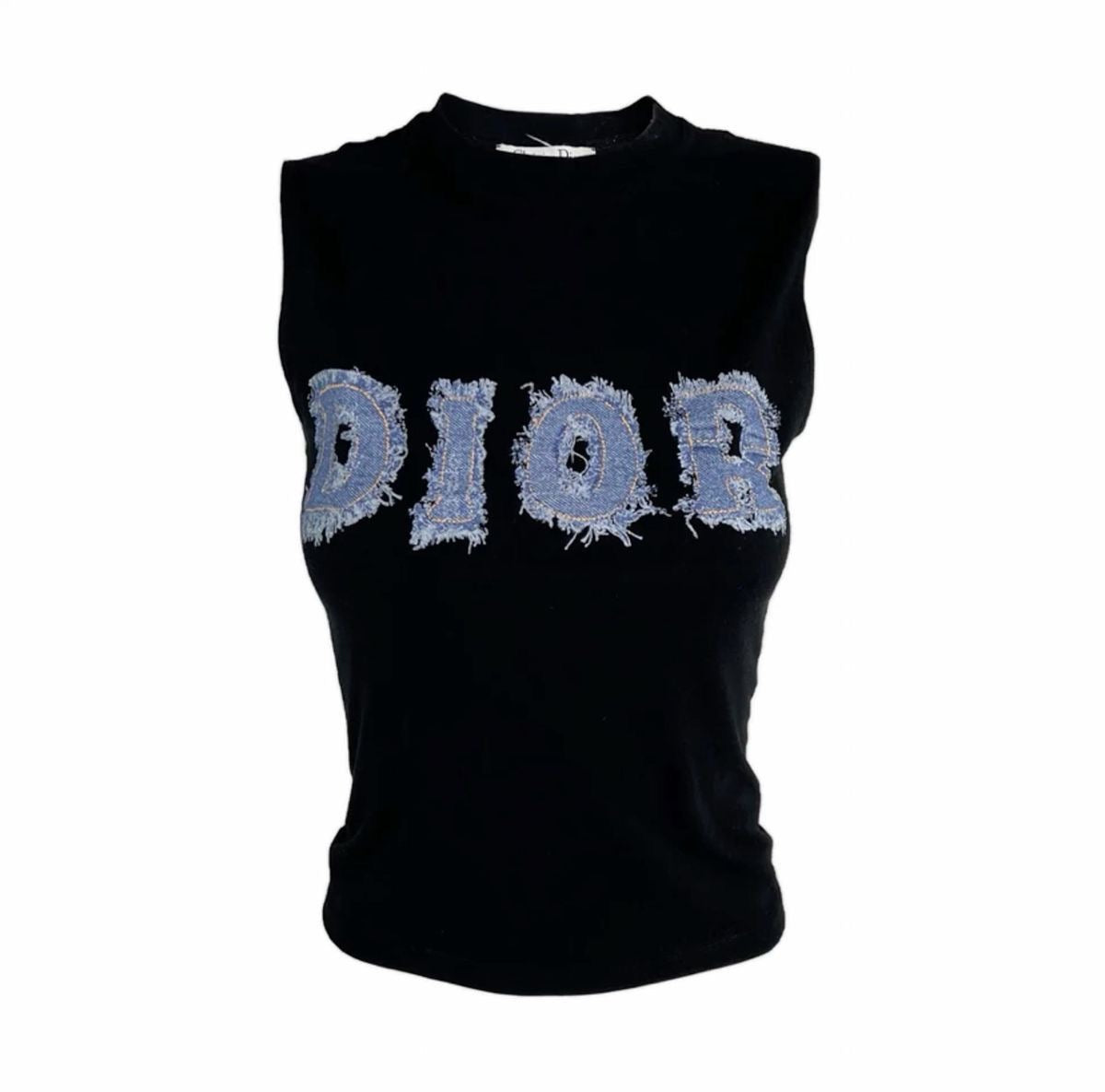 DENIM LETTER TOP