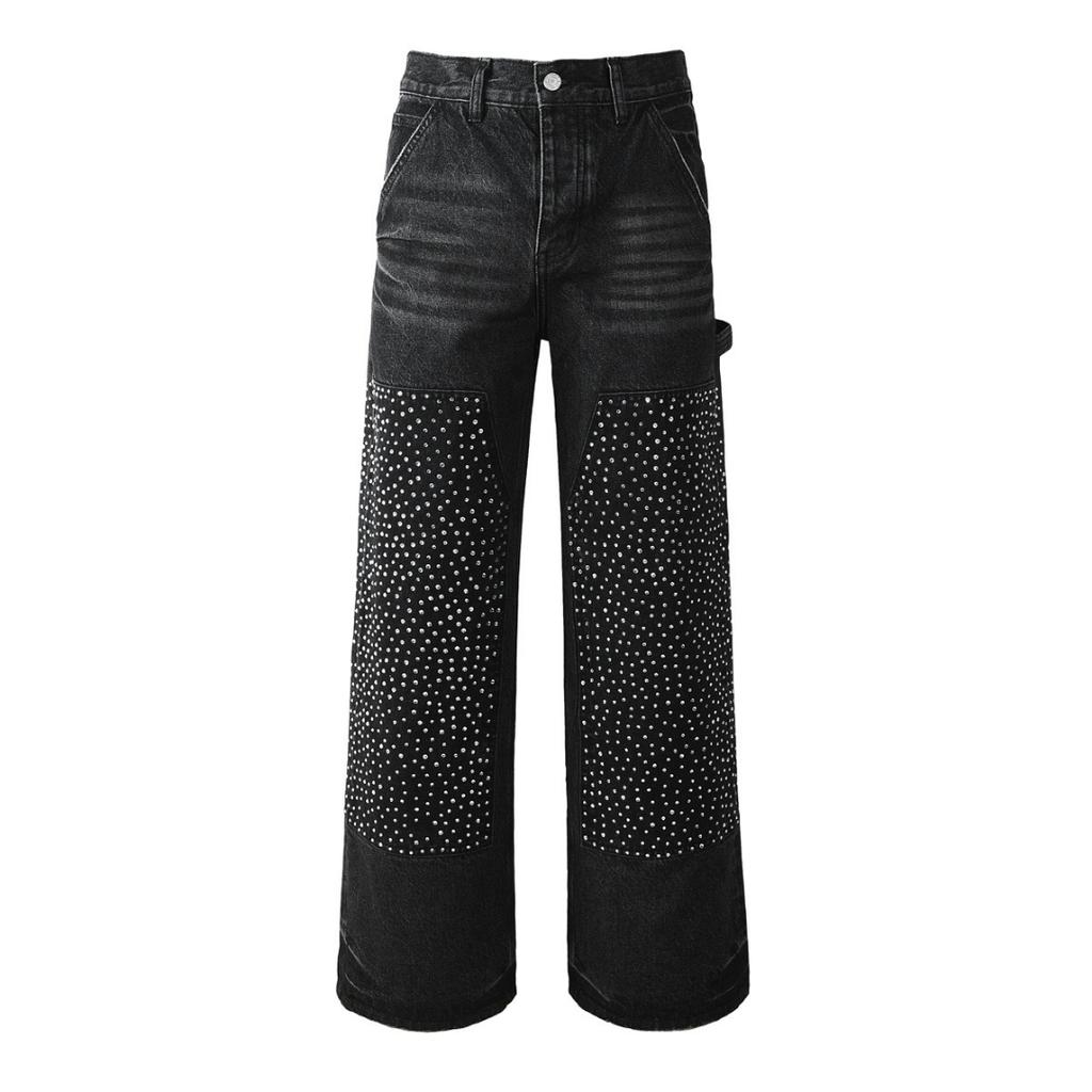 Purple Black Diamonds Jeans